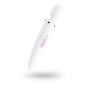 Вібромасажер Satisfyer Wand-er Woman (White/Chrome), розмір XXL (SO3458)