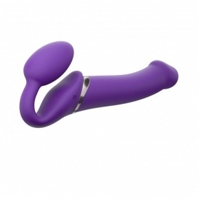 Безремневой страпон з вібрацією Strap-On-Me Vibrating Violet L, діаметр 3,7 см (SO3826)