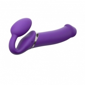 Безремневой страпон з вібрацією Strap-On-Me Vibrating Violet XL, діаметр 4,5 см (SO3827)