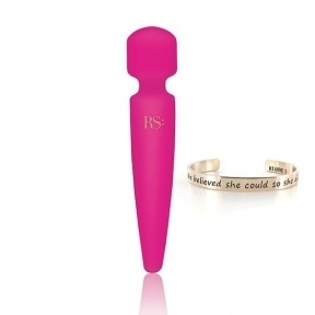 Вібромасажер Rianne S: Bella Mini Wand Rose, 10 режимів роботи (SO3868)
