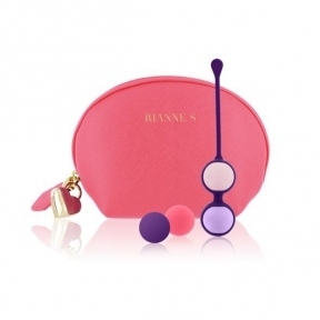 Набір вагінальних кульок Rianne S: Pussy Playballs Coral, вага 15г, 25г, 35г, 55г, монолітні (SO3888)