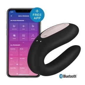 Смарт-вібратор для пар Satisfyer Double Joy Black (SO3898)