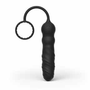 Анальний вібратор Dorcel Deep Seeker з эрекционным кільцем і пультом ДУ (SO4069)