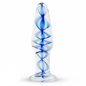 Скляна анальна пробка з внутрішньої спіраллю Gildo Glass Buttplug No. 23 (SO4417)
