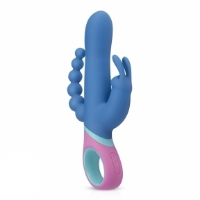 Вібратор кролик з ротацією і анальним стимулятором PMV20 Vice - Double Vibrator (SO4430)