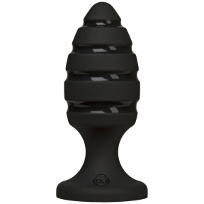 Анальний плаг зі спіральним каналом Doc Johnson Platinum Premium Silicone - The Blast - Black (SO4922)