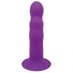 Ділдо з вібрацією Adrien Lastic Hitsens 3 Purple, відмінно для страпона, 18,2х4 см (SO5053)