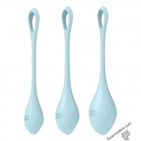 Набір йоні намистин Satisfyer Yoni Power 2 Light Blue, діаметр 2-2,5-3см, вага 22-44-73гр (SO5548)