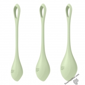 Набір йоні намистин Satisfyer Yoni Power 2 Light Green, діаметр 2-2,5-3см, вага 22-44-73гр (SO5549)