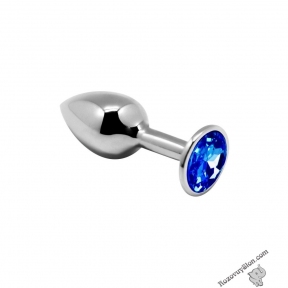 Анальна пробка Alive Mini Metal Butt Plug Blue S (SO5998)