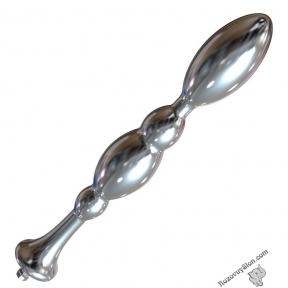Металевий анальний плаг для секс-машин Hismith Bullet Anal Toy, система KlicLok (SO6217)