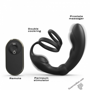 Масажер простати Dorcel P-Ring з ерекційним кільцем та пультом ДК (SO6240)