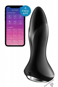 Анальна смарт вібропробка із перлинним масажем Satisfyer Rotator Plug 1+ Black (SO6278)