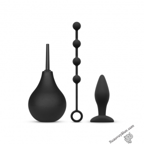 Набір новачка для анальної стимуляції Nexus ANAL BEGINNER KIT, спринцівка 224 мл, анальне намисто 2 см (SO6641)