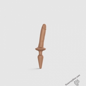 Анальна пробка з ділдо Strap-On-Me SWITCH PLUG-IN REALISTIC DILDO CARAMEL - S (SO6827)
