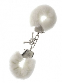 Наручники Metal Handcuff with Plush, WHITE (T160025)