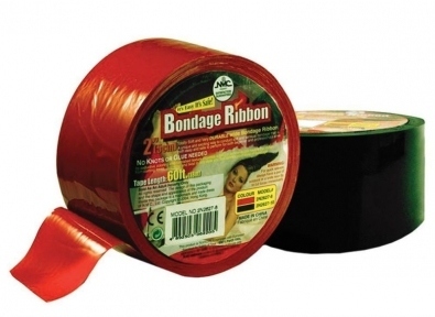Бондажна плівка, що клеїться Bondage Ribbon, червоний (T160246)