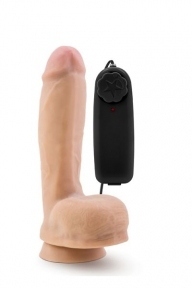 Вібромасажер X5 KING PLUS DONG 8INCH VIBRATING COCK (T330613)