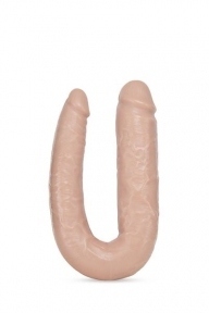 Подвійний фаллоімітатор DR. SKIN DR. DOUBLE 18INCH VANILLA (T331306)