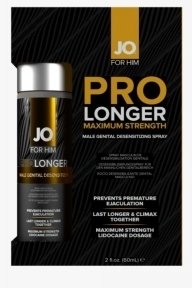 Пролонгуючий спрей System JO Prolonger Spray with Lidocaine, 60 мл (не містить мінеральних масел) (SO4098)