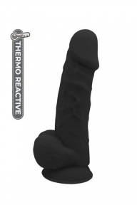 Фалоімітатор Термоактивний REAL LOVE 8.5 , Black (DT21566)
