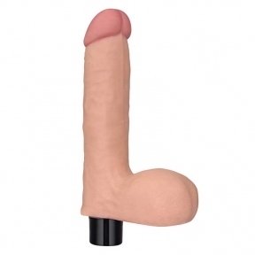 Реалістичний вібратор Reel Softee Vibrator with balls Flesh 8,0