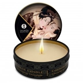 Масажна свічка Shunga MINI MASSAGE CANDLE - Intoxicating Chocolate, 30 мл