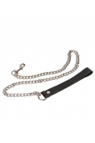Поводок Leather Leash, black (KVL-280178)