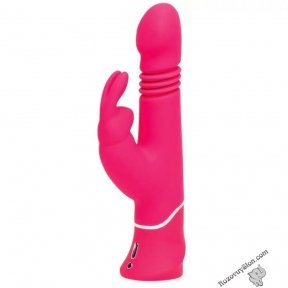 Вібратор кролик із поступальними рухами Happy Rabbit Thrusting Realistic