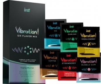 Набір пробників рідкого вібратора Intt Vibration Six Flavor Mix (12 по 5 мл) (SO3803)