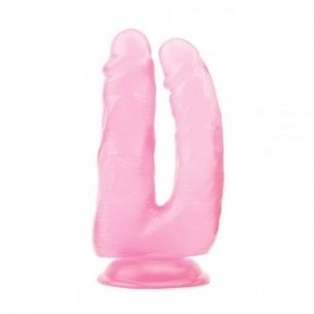 Подвійний фаллоімітатор Hi-Rubber, Pink (CH14376)