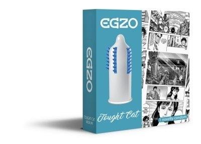 Насадка на член EGZO Touqht Cat (презерватив із шипами)