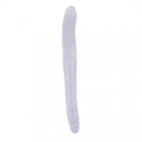 Подвійний фаллоімітатор Hi-Rubber 45 см, Clear (CH96870)