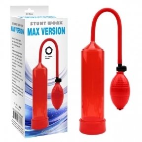 Помпа Max Version Penis Pump, Red, 23,5х5,8 см (CH65765)