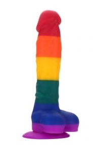 Райдужний фалоімітатор COLOURFUL LOVE DILDO (DT21694)