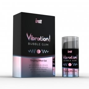 Рідкий вібратор Intt Vibration Bubble Gum, 15 мл