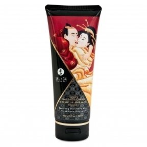 їстівний масажний крем Shunga KISSABLE MASSAGE CREAM - Sparkling Strawberry Wine, 200 мл
