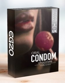 Презерватив зі смаком шоколаду EGZO Chocolate, упаковка 3 шт.