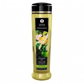 Органічне масажне масло Shunga ORGANICA - Exotic green tea (240 мл) з вітаміном Е (SO3936)
