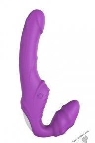Безременевий страпон VIBES OF LOVE DOUBLE DIPPER PURPLE (DT21505)