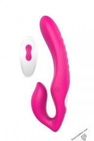 Безременевий страпон VIBES OF LOVE REMOTE DOUBLE DIPPER (DT21589)
