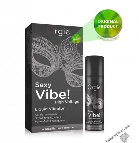 Рідкий вібратор Orgie Sexy Vibe! High Voltage, 15 мл, ефект мурашок + дуже потужна вібрація, (OR21203)