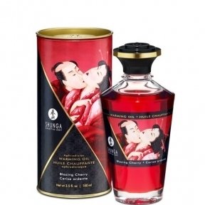 Розігріваюча олія Shunga APHRODISIAC WARMING OIL - Blazing Cherry, 100 мл