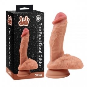Фалоімітатор з мошонкою, на присоску DiDi The Real Deal Dildo Chisa 18 (CH85877)