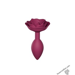 Силіконова анальна пробка Love To Love OPEN ROSES M SIZE - PLUM STAR (SO5984)