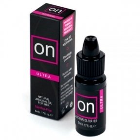 Стимулююча олія з ефектом вібрації Sensuva ON Natural Arousal Oil Ultra, 5 мл (810223)