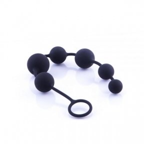 Анальні буси Black Silicone Large (810334)