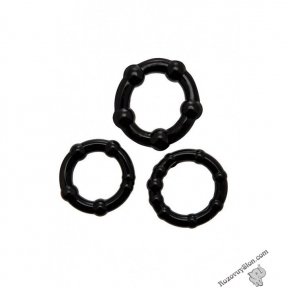 Набір ерекційних кілець Wooomy Babooom cockring set, 3 розміри, відмінно тягнуться (SO7436)