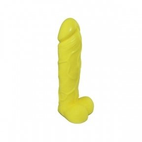 Крафтове мило-член із присоскою Чистий Кайф Yellow size M