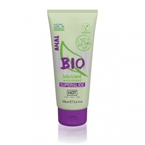 Анальний лубрикант на водній основі Hot Bio lubricant Superglide Anal, 100 мл (HOT44181)